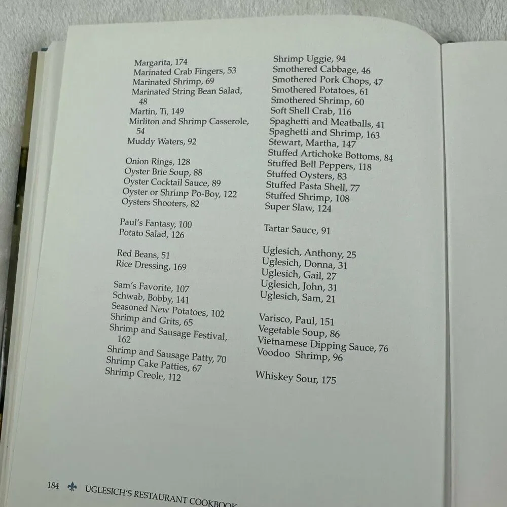 Uglesich's‎ Restaurant Cookbook By John Uglesichs Hardcover Recipe Book